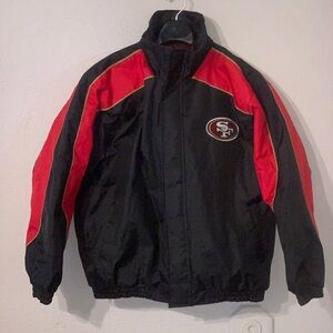 Jeff Hamilton Nylon San Francisco 49ers Jacket Men’s Large